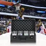 Graded Card Storage Box, 4 Slots, Graded Sports Cards Holder Carrying Case with Coded Lock Foam Dividers, for 108 PSA Graded Car