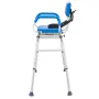 Sliding Tub Transfer Bench Shower Chair with 360 Degree Swivel Seat 150 kg