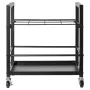 Blueprint Storage Rack, 12 Slots Blueprint Holder with Wheels, Mobile Metal Blueprint Storage Cart for Map Poster Architectural 