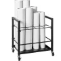 Blueprint Storage Rack 12 Slots Mobile Roll File Holder til