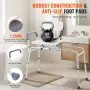 Sliding Tub Transfer Bench, Height Adjustable Bathtub Transfer Bench with Cut-Out Seat, Reversible Backrest & Safety Belt, Non-S