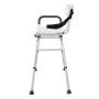 Sliding Tub Transfer Bench, Height Adjustable Bathtub Transfer Bench with Cut-Out Seat, Reversible Backrest & Safety Belt, Non-S