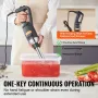 Commercial Immersion Blender, 350W Heavy Duty Hand Mixer, 10 inch Stepless Variable Speed Mixer with Stainless Steel Blade, Mult