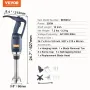 Commercial Immersion Blender, 350W Heavy Duty Hand Mixer, 10 inch Stepless Variable Speed Mixer with Stainless Steel Blade, Mult
