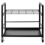 Blueprint Storage Rack, 20 Slots Blueprint Holder with Wheels, Mobile Metal Blueprint Storage Cart for Map Poster Architectural 