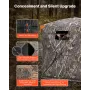 Jagtblind 270 ° Se gennem jordblind envejsnet for 2-3 personer