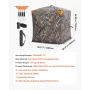 Hunting Blind, 270° See Through Ground Blind, 2-3 Person Pop Up Deer Blind for Hunting with Carrying Bag, Portable Resilient Hun