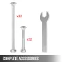 Arbejdsbænk hjørnebeslag 8 pcs butiksbordbeslag Kit 48 lb