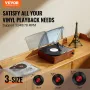 Vinyl Record Player, 3-Speed, Belt Driven Turntable Player with Built-in 5W Stereo Speakers Magnetic Cartridge, Support 33/45/78