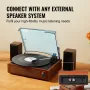 Bluetooth Vinyl Record Player 3-trins bælte drevet drejeskive