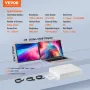 Laptop Screen Extender 35.6 cm HD 1080P Portable Monitor for 33-43.2 cm Laptop