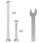 Arbejdsbænk hjørnebeslag 8 pcs butiksbordbeslag Kit 48 lb