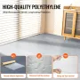 Carpet Protection Film, 24" x 100' Floor and Surface Shield with Self Adhesive Backing & Easy Installation, Polyethylene Adhesiv