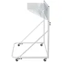 Mobile Blueprint Storage Rack, Plan Holder with 12 Pivot Brackets, Mobile Blueprint Holder Adjustable Height & Length, Poster Di
