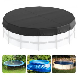 18 Ft Round Pool Cover, Solar Covers for Above Ground Pools, Safety Pool Cover with Drawstring Design, 420D Oxford Fabric