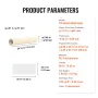 Carpet Protection Film, 24" x 50' Floor and Surface Shield with Self Adhesive Backing & Easy Installation, Polyethylene Adhesive
