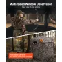 Hunting Blind, 270° Ground Blind, 1-2 Person Pop Up Deer Blind for Hunting with Carrying Bag, Portable Resilient Hunting Tent, 3