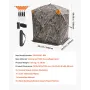 Jagtblind 270 ° Se gennem jorden blind 3 Windows Mesh for 1-2
