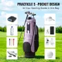 Golf Cart Bag with 14 Way Organizer Divider Top, 36” Multiple Pockets Premium Cart Bag, Durable Golf Bags with Handles & Dust Co