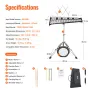 32 Note Glockenspiel Xylophone Bell Kit, Professional Percussion Instrument Set with Mallets, Drum Sticks, Music Stand,  203mm /