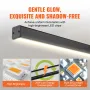 Dimmable Linear Pendant Light 20W 119.4 cm LED Linear Light Fixture Remote Control