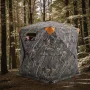 Hunting Blind, 270° See Through Ground Blind, 1-2 Person Pop Up Deer Blind for Hunting with Carrying Bag, Portable Resilient Hun