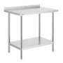 24 x 36 x 36 Inch Stainless Steel Work Table, Commercial Food Prep Worktable Heavy Duty Prep Worktable, Metal Work Table with Ad