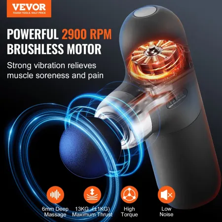 Mini Massage Gun Deep Tissue, Percussion Muscle Massage Gun Portable for Athletes, Small Massage Gun Handheld for Pain Relief, M