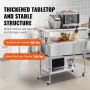 Arbejdsbord til rustfrit stål kommerciel prep tabel 24x48