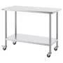 Arbejdsbord til rustfrit stål kommerciel prep tabel 24x48