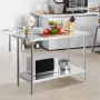 Rustfrit stål Arbejdspræparat Tabel Kommerciel WorkTable Food
