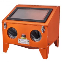40 Gallon Sandblasting Cabinet Benchtop Cabinet with Blasting Gun 4 Nozzle