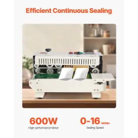 Continuous Bag Band Sealing Machine Horizontal Band Sealer Count Function