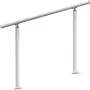 Lager udendørs trapper, 4ft, 34 tommer udendørs gelænderhvide