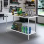 Arbejdsbord i rustfrit stål kommercielt køkkenarbejde Food Prep