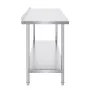 24 x 60 x 36 Inch Stainless Steel Work Table, Commercial Food Prep Worktable Heavy Duty Prep Worktable, Metal Work Table with Ad