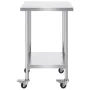Arbejdsbord til rustfrit stål Kammerciel prep tabel 24x24