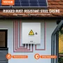 PV Combiner Box, 4 String, Solar Combiner Box with 15A Rated Current Fuse 63A Circuit Breaker Lightning Arrester and Solar Conne