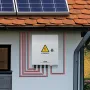 PV Combiner Box, 4 String, Solar Combiner Box with 15A Rated Current Fuse 63A Circuit Breaker Lightning Arrester and Solar Conne