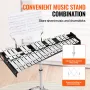 32 Bemærk Glockenspiel Xylophone Bell Kit med Mallets, Drum