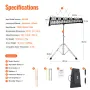32 Bemærk Glockenspiel Xylophone Bell Kit med Mallets, Drum