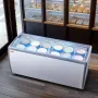 567 L Kommerciel is Display Case Gelato Dipping Freezer Cabinet