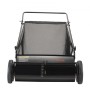 Push Lawn Sweeper, 26-inch Leaf & Grass Collector, Strong Rubber Wheels & Heavy Duty Thickened Steel, Durable to Use with Large