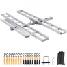 Motorcycle Carrier, 2-Bike 600 LBS Aluminum Motorcycle Carrier Hitch Mount, Loading Ramp, Scooter Dirt Bike Trailer Hauler,
