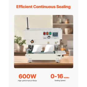 Continuous Bag Band Sealing Machine Vertical Band Sealer Carbon Steel