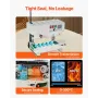 Continuous Bag Band Sealing Machine, 0.24-0.47 in/6-12 mm Seal Width, Vertical Band Sealer Machine with Digital Temperature Cont