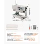 Continuous Bag Band Sealing Machine, 0.24-0.47 in/6-12 mm Seal Width, Vertical Band Sealer Machine with Digital Temperature Cont