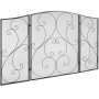 Fireplace Screen 3 Panel, Sturdy Iron Mesh Fireplace Screen, 122(L)x76.7(H)CM Spark Guard Cover, No Assembly Required, Free