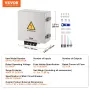 PV Combiner Box, 4 String, Solar Combiner Box with 10A Rated Current Fuse 63A Circuit Breaker Lightning Arrester and Solar Conne