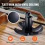 River Anchor, 12 LBS Boat Anchor Cast Iron Black Vinyl-Coated with Shackle, Marine Grade Mushroom Anchor for Boats Up To 10 ft, 